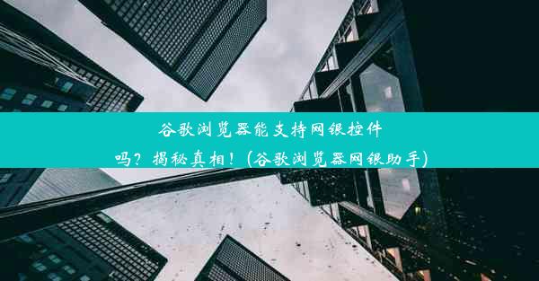 谷歌浏览器能支持网银控件吗？揭秘真相！(谷歌浏览器网银助手)