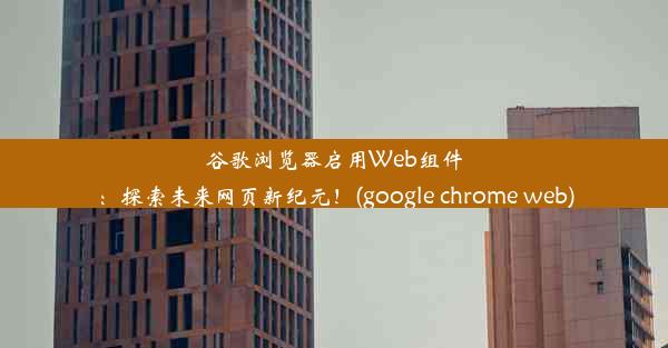 谷歌浏览器启用Web组件：探索未来网页新纪元！(google chrome web)