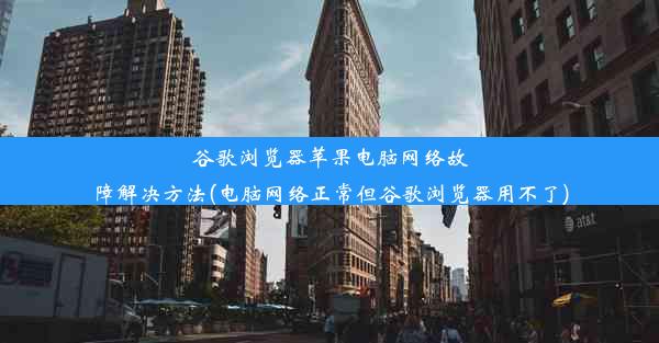 谷歌浏览器苹果电脑网络故障解决方法(电脑网络正常但谷歌浏览器用不了)