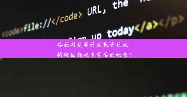 谷歌浏览器开发耗资巨大，揭秘巨额成本背后的秘密！