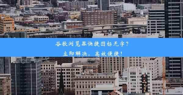 谷歌浏览器快捷图标无字？立即解决，高效便捷！