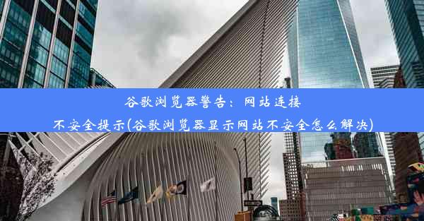 谷歌浏览器警告：网站连接不安全提示(谷歌浏览器显示网站不安全怎么解决)