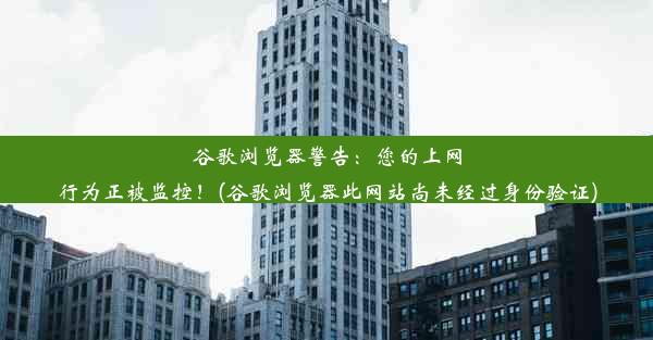 谷歌浏览器警告：您的上网行为正被监控！(谷歌浏览器此网站尚未经过身份验证)